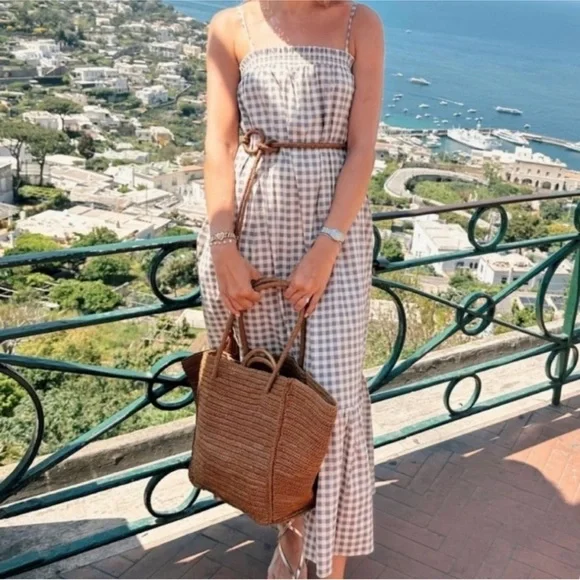 white christmas dresses WeWoreWhat Corset Pleated Midi Dress main image 1